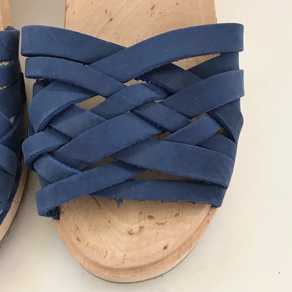 LOTTA’S From Stockholm Clog Sandals Peep Toe Blue Women’s Size 10.5 EU 42 - Picture 5 of 16